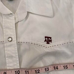 Women’s White Embroidered Western Shirt